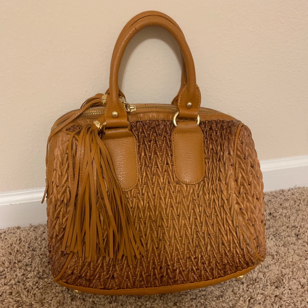Cognac Medium Duffle Style Bag